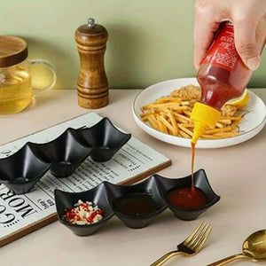 3-Compartment Sauce Serving Dish