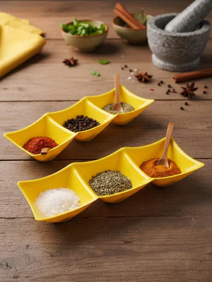 3-Compartment Sauce Serving Dish