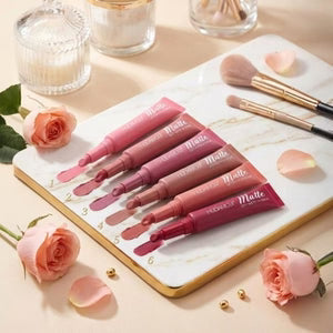 HUDAMOJI Soft Matte Lip Color Set (6 Shades)
