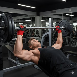 Anti-Slip Gym Gloves with Black Grip Coating