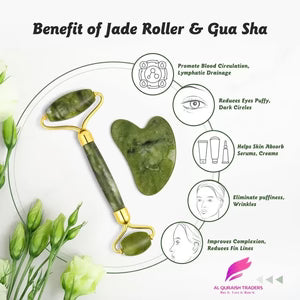 Flawless Jade Roller With Stone