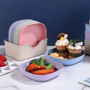 Multi-Color Square Snack (Bowl not included)