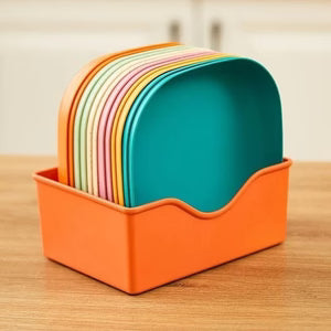 Multi-Color Square Snack (Bowl not included)